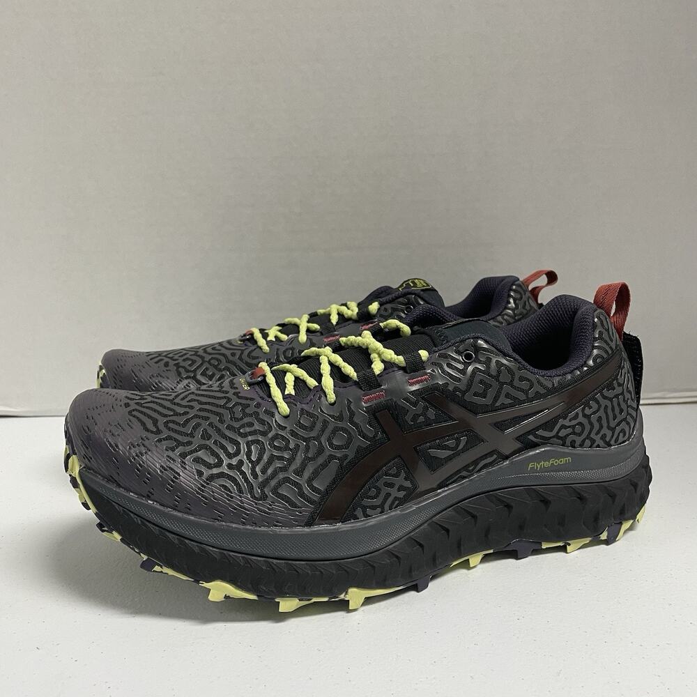 ASICS Trabuco Max Chaos Slime Brain Dead 1201A371 001 Size 10.5 Black Runner